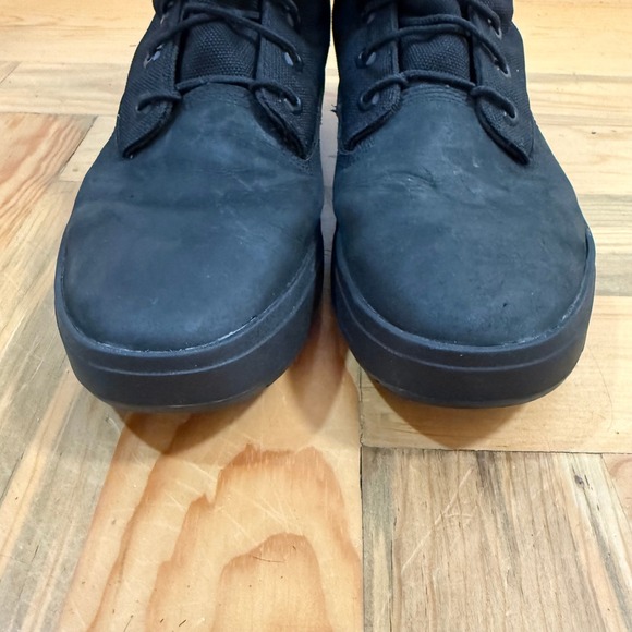 Timberland Davis‎ Square Roll-Top Leather Black Boots Men Size 11 main image 7